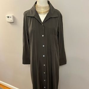 Zara Olive Button Down Dress in size Medium.